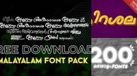 1480+ Malayalam Fonts Pack Easy Editable