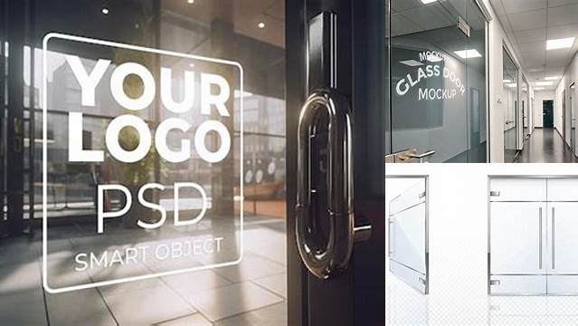 1483+ Mockup Glass Door Download Free