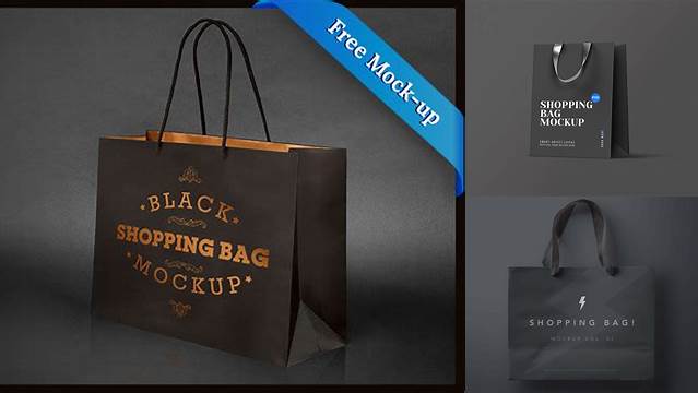 1484+ Black Bag Mockup For Free Download