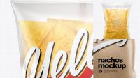 1485+ Matte Plastic Bag With Nachos PSD Mockup Best Free Mockup PSD