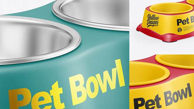 1488+ Matte Pet Feeding Bowl PSD Mockup High-Quality Editable PSD