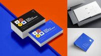 1488+ Two Business Cards With Binder PSD Mockup Layered PSD File Free Download