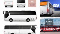 1492+ Back Bus Mockup High Resolution