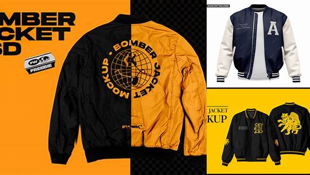 1498+ Bomber Jacket Mockup Psd Photoshop Resource Free