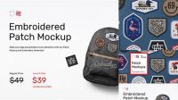 1503+ Patch Mockups + Embroidery Generator Digital Download