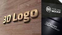 1506+ 3d Logo Mockup Free Download Editable Photoshop File