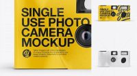 1508+ Disposable Camera PSD Mockup Front View Modern Free PSD Template