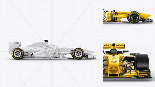 1521+ McLaren Formula 1 PSD Mockup Side view High-Quality Creative PSD