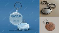 1524+ Keychain Mockup Generator Easy Editable