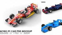 1525+ F1 Car Mockup Psd Custom Mockup Graphic Design