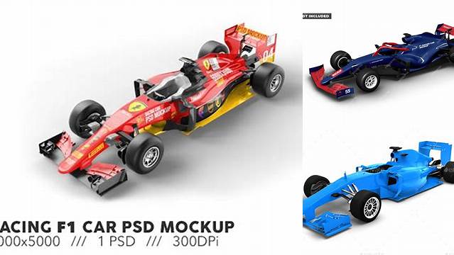 1525+ F1 Car Mockup Psd Custom Mockup Graphic Design