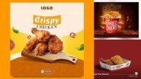 1526+ Fried Chicken Mockup PSD Free Download