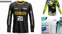 1530+ Motocross Jersey Mockup PSD Download