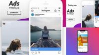 1541+ Instagram Ads Mockup Include TIFF