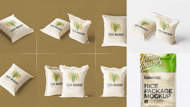 1542+ Rice Bag Mock Up Stylish PSD for Free