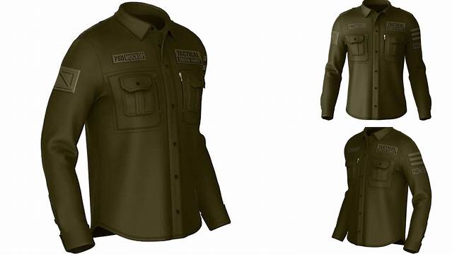 1545+ Mockup Kemeja Tactical High Resolution