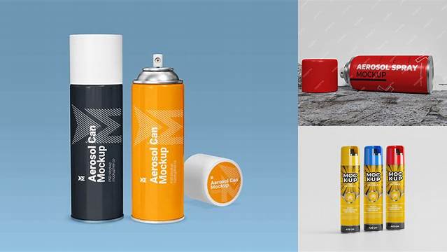 1547+ Polish Aerosol PSD Mockup High-Quality Creative PSD