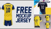 1553+ Mockup Jersey Cdr Free Fully Layered PSD Freebie