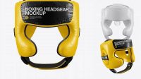 1554+ Boxing Headgear PSD Mockup Front View Editable Design PSD File