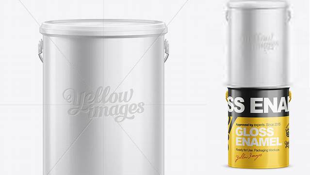 1555+ 5L Plastic Paint Pail PSD Mockup Creative Digital PSD Download