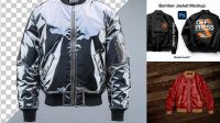 1560+ Bomber Jacket Mock Up PSD Free Download