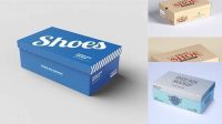 1564+ Shoes Box PSD Mockup Half side View Download Premium Free PSD