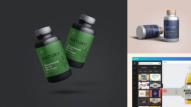 1564+ Supplement Bottle Mockup Generator High-Quality Editable PSD