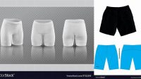 1573+ Biker Shorts Mockup Smart PNG Image