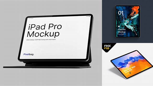 1577+ Horizontal iPad PSD Mockup PSD Mockup Front View High-Quality Creative PSD