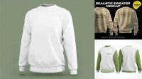 1577+ Sweatshirt PSD Mockup Halfside View Advanced Free Graphic Template