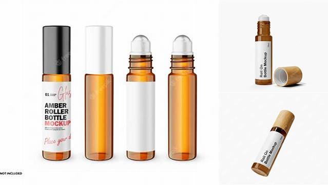 1579+ 10ml Glass Roller Bottle PSD Mockup High-End Professional PSD Resources