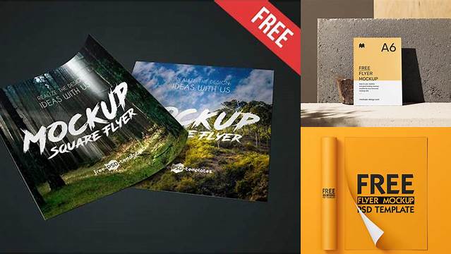 1581+ Free Flyer Mockup Generator PSD Free Download