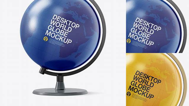 1582+ Desktop World Globe PSD Mockup Elegant and Stylish Mockup