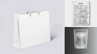 1582+ Transparent Bag Mockup High Resolution