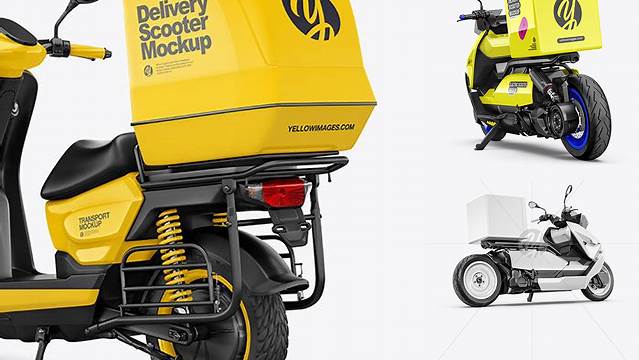 1583+ Delivery Scooter Mockup Hight Resolution