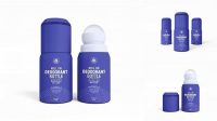 1583+ Opened Plastic Matte Roll-On Deodorant PSD Mockup Versatile Mockup for Designers