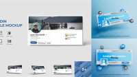 1589+ Linkedin Mockup Psd 2020 Stylish Free PSD