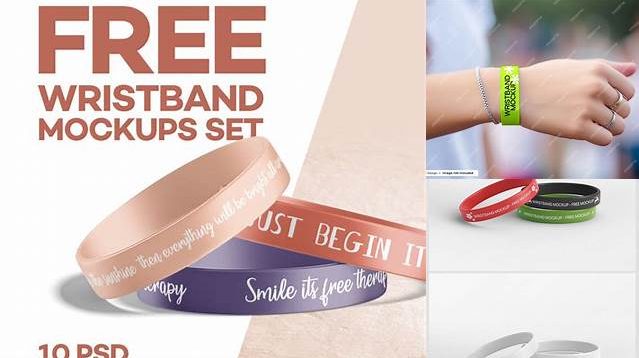 1591+ Wristband Mockup Free Premium Design Freebie