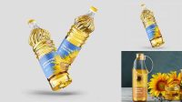 1596+ Sunflower Oil Bottle Mockup Free Download Stylish Free PSD