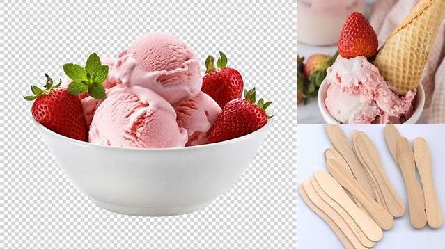 1596+ Wooden Spoon With Strawberry Ice Cream Elegant Free Template