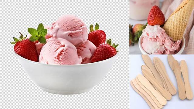 1596+ Wooden Spoon With Strawberry Ice Cream Elegant Free Template