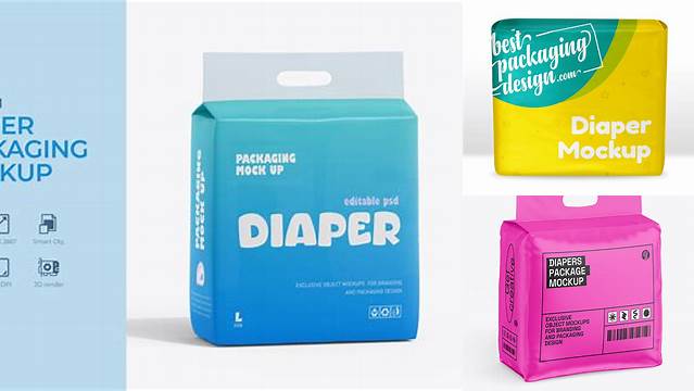 1598+ Diaper Pack Mockup Exclusive PSD Design Freebie