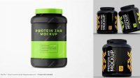 1602+ Protein Jar PSD Mockup Fully Layered PSD Freebie