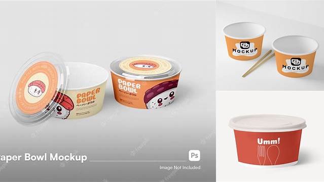 1604+ Mockup Paper Bowl Free PSD Download