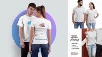 1607+ Couple T Shirt Mockup Free Download Free