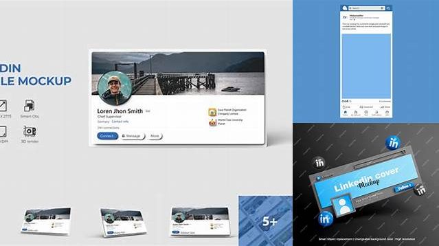 1607+ Mockup Linkedin Mobile PSD for Creative Projects