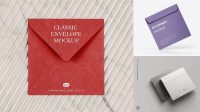 1607+ Square Envelope Mockup Modern PSD Templates