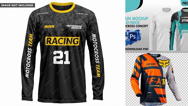 1613+ Mockup Jersey Motocross Cdr Mockup PSD Free Download