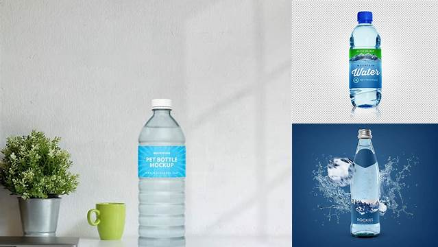 1616+ PET Bottle With Still Water PSD Mockup Exclusive Free Photoshop Asset