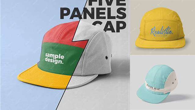 1631+ 5 Panel Hat Mockup Free PSD